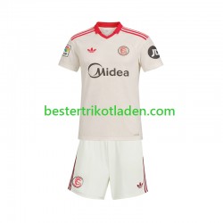 Fußballtrikot FC Sevilla Retro Heim Trikot Home 2025-2026 Kurzarm für Kinder