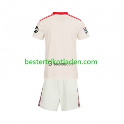 Fußballtrikot FC Sevilla Retro Heim Trikot Home 2025-2026 Kurzarm für Kinder