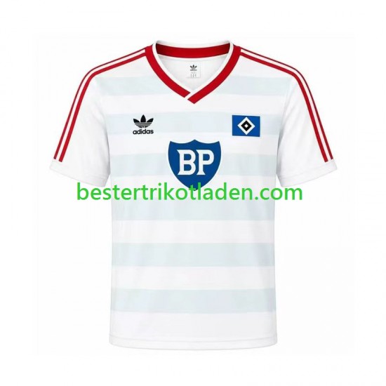 Fußballtrikot Hamburger SV 1986 Retro Auswärts Trikot Away Kurzarm für Herren