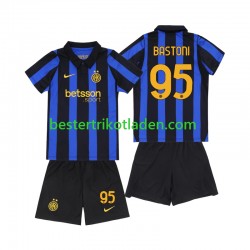 Fußballtrikot Inter Mailand Alessandro Bastoni 95 Heim Trikot Home 2026-2027 Kurzarm für Kinder