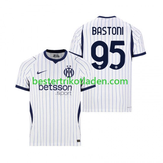 Fußballtrikot Inter Mailand Alessandro Bastoni 95 Auswärts Trikot Away 2026-2027 Kurzarm für Herren