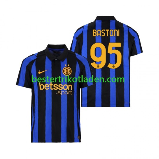 Fußballtrikot Inter Mailand Alessandro Bastoni 95 Heim Trikot Home 2026-2027 Kurzarm für Herren
