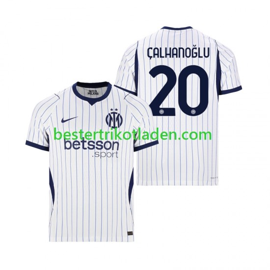 Fußballtrikot Inter Mailand Hakan Calhanoglu 20 Auswärts Trikot Away 2026-2027 Kurzarm für Herren