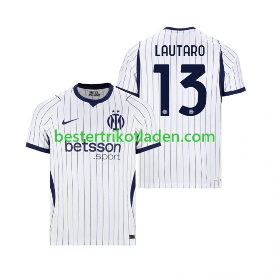 Fußballtrikot Inter Mailand Lautaro Martinez 13 Auswärts Trikot Away 2026-2027 Kurzarm für Herren