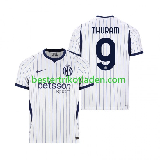 Fußballtrikot Inter Mailand Marcus Thuram 9 Auswärts Trikot Away 2026-2027 Kurzarm für Herren