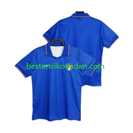 Fußballtrikot Italien 1990 Retro Heim Trikot Home Kurzarm für Herren