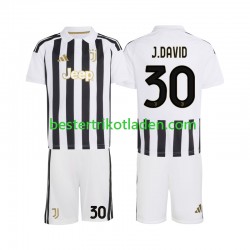 Fußballtrikot Juventus Turin Jonathan David 30 Heim Trikot Home 2026-2027 Kurzarm für Kinder