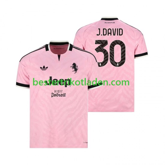 Fußballtrikot Juventus Turin Jonathan David 30 Auswärts Trikot Away 2026-2027 Kurzarm für Herren