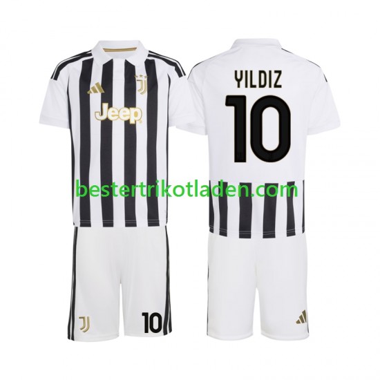 Fußballtrikot Juventus Turin Kenan Yildiz 10 Heim Trikot Home 2026-2027 Kurzarm für Kinder