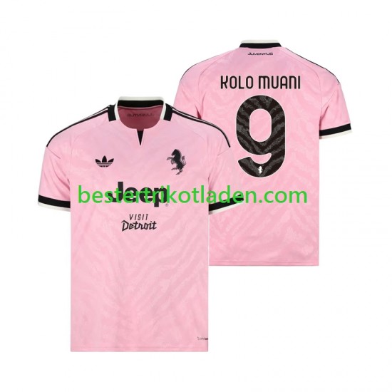 Fußballtrikot Juventus Turin Randal Kolo Muani 9 Auswärts Trikot Away 2026-2027 Kurzarm für Herren