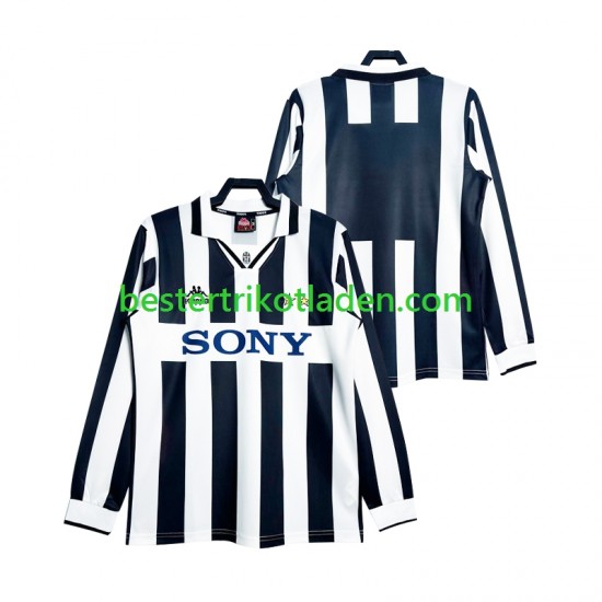 Fußballtrikot Juventus Turin 1997 Retro Heim Trikot Home Langarm für Herren