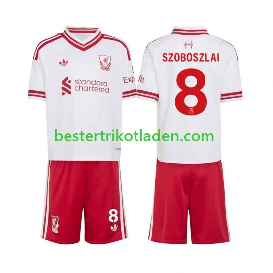 Fußballtrikot Liverpool Dominik Szoboszlai 8 Auswärts Trikot Away 2026-2027 Kurzarm für Kinder