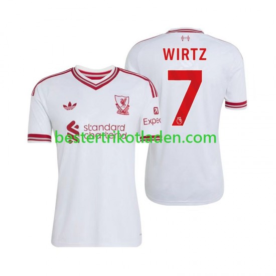 Fußballtrikot Liverpool Florian Wirtz 7 Auswärts Trikot Away 2026-2027 Kurzarm für Herren