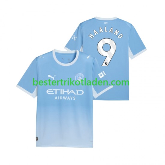 Fußballtrikot Manchester City Erling Haaland 9 Heim Trikot Home 2026-2027 Kurzarm für Herren