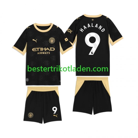 Fußballtrikot Manchester City Erling Haaland 9 Auswärts Trikot Away 2026-2027 Kurzarm für Kinder