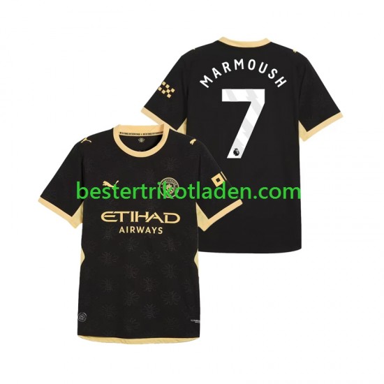 Fußballtrikot Manchester City Omar Marmoush 7 Auswärts Trikot Away 2026-2027 Kurzarm für Herren