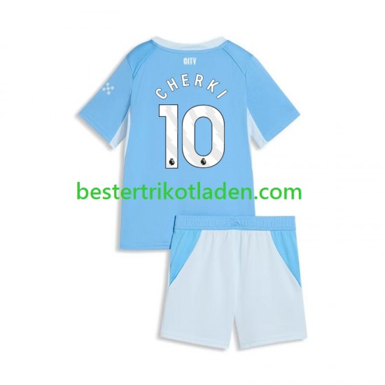 Fußballtrikot Manchester City Rayan Cherki 10 Heim Trikot Home 2026-2027 Kurzarm für Kinder