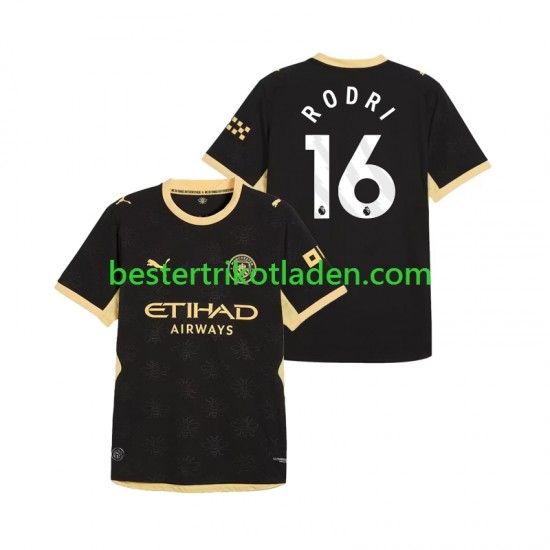 Fußballtrikot Manchester City Rodri 16 Auswärts Trikot Away 2026-2027 Kurzarm für Herren