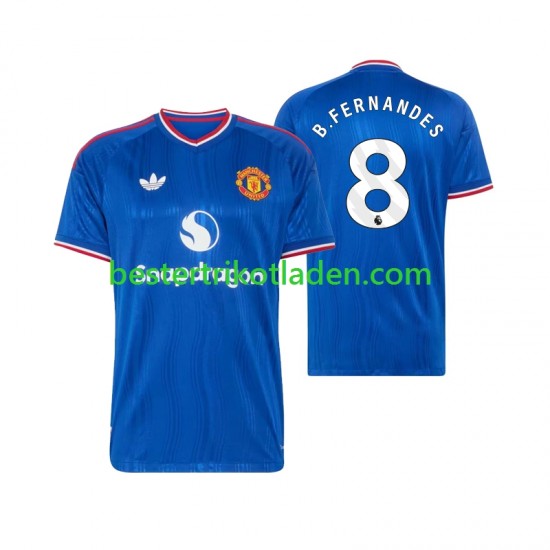 Fußballtrikot Manchester United Bruno Fernandes 8 Auswärts Trikot Away 2026-2027 Kurzarm für Herren