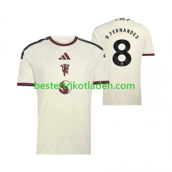 Fußballtrikot Manchester United Bruno Fernandes 8 Ausweich Trikot 3rd 2026-2027 Kurzarm für Herren