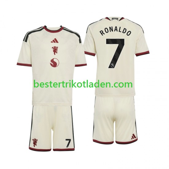 Fußballtrikot Manchester United Cristiano Ronaldo 7 Ausweich Trikot 3rd 2026-2027 Kurzarm für Kinder