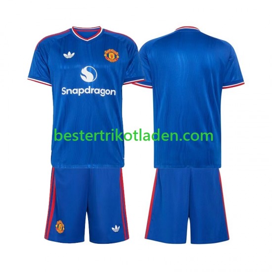 Fußballtrikot Manchester United Auswärts Trikot Away 2026-2027 Kurzarm für Kinder