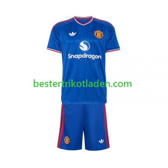 Fußballtrikot Manchester United Auswärts Trikot Away 2026-2027 Kurzarm für Kinder