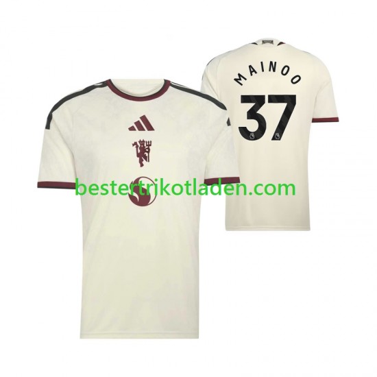 Fußballtrikot Manchester United Kobbie Mainoo 37 Ausweich Trikot 3rd 2026-2027 Kurzarm für Herren