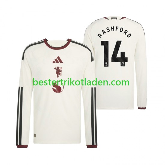 Fußballtrikot Manchester United Marcus Rashford 14 Ausweich Trikot 3rd 2026-2027 Langarm für Herren