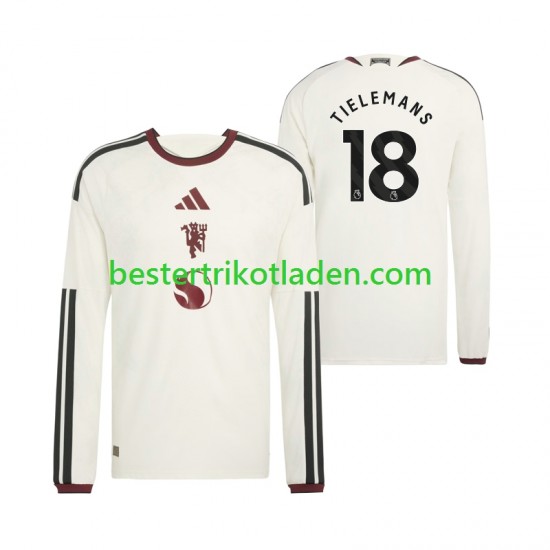Fußballtrikot Manchester United Youri Tielemans 18 Ausweich Trikot 3rd 2026-2027 Langarm für Herren