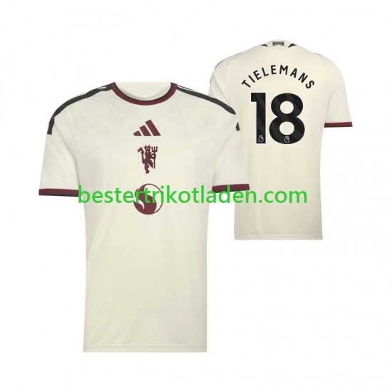 Fußballtrikot Manchester United Youri Tielemans 18 Ausweich Trikot 3rd 2026-2027 Kurzarm für Herren