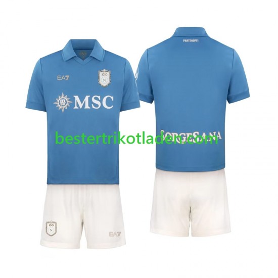 Fußballtrikot SSC Neapel Heim Trikot Home 2026-2027 Kurzarm für Kinder