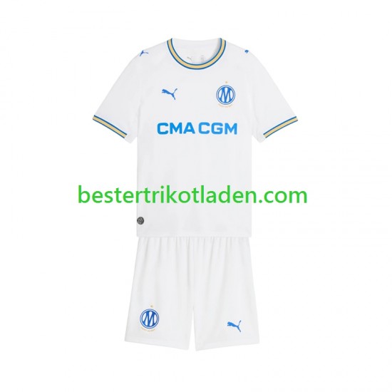Fußballtrikot Olympique Marseille Heim Trikot Home 2026-2027 Kurzarm für Kinder