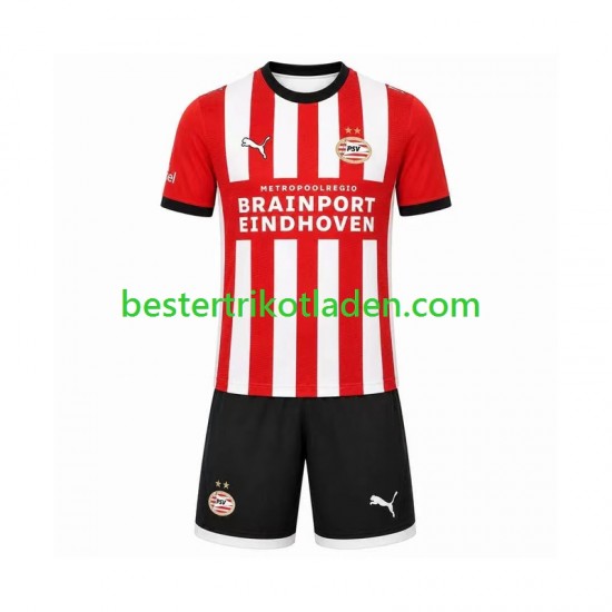 Fußballtrikot PSV Eindhoven Heim Trikot Home 2026-2027 Kurzarm für Kinder