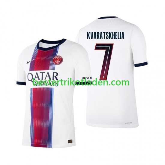 Fußballtrikot Paris Saint-Germain Khvicha Kvaratskhelia 7 Auswärts Trikot Away 2026-2027 Kurzarm für Herren