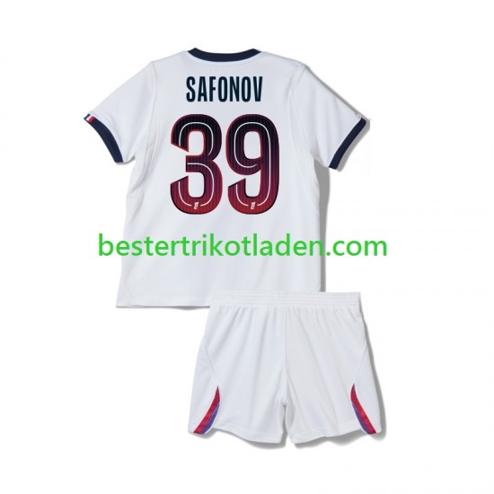 Fußballtrikot Paris Saint-Germain Matvey Safonov 39 Auswärts Trikot Away 2026-2027 Kurzarm für Kinder