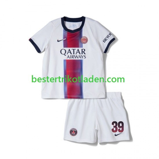 Fußballtrikot Paris Saint-Germain Matvey Safonov 39 Auswärts Trikot Away 2026-2027 Kurzarm für Kinder