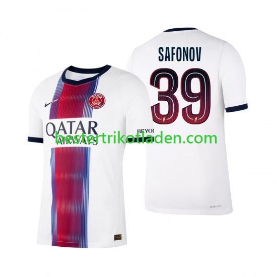 Fußballtrikot Paris Saint-Germain Matvey Safonov 39 Auswärts Trikot Away 2026-2027 Kurzarm für Herren