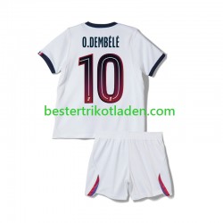 Fußballtrikot Paris Saint-Germain Ousmane Dembele 10 Auswärts Trikot Away 2026-2027 Kurzarm für Kinder