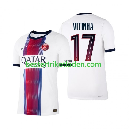 Fußballtrikot Paris Saint-Germain Vitinha 17 Auswärts Trikot Away 2026-2027 Kurzarm für Herren