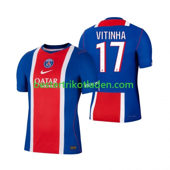 Fußballtrikot Paris Saint-Germain Vitinha 17 Heim Trikot Home 2026-2027 Kurzarm für Herren