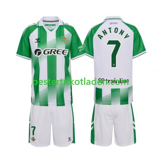 Fußballtrikot Betis Sevilla Anthoy 7 Heim Trikot Home 2026-2027 Kurzarm für Kinder