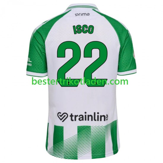Fußballtrikot Betis Sevilla Isco 22 Heim Trikot Home 2026-2027 Kurzarm für Herren