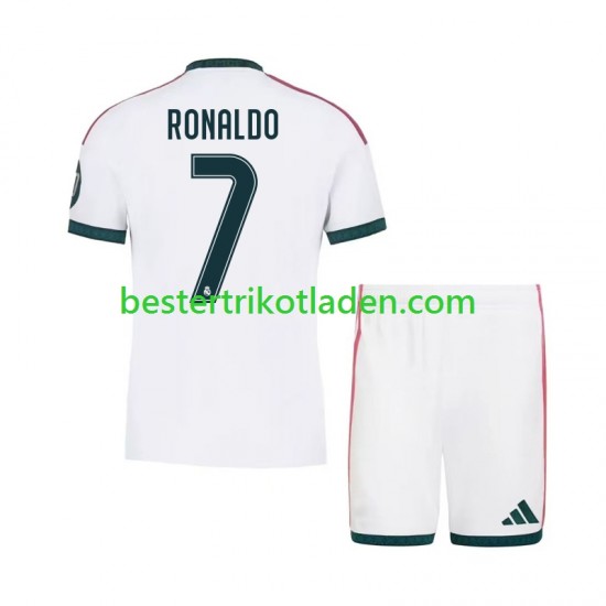 Fußballtrikot Real Madrid Cristiano Ronaldo 7 Heim Trikot Home 2026-2027 Kurzarm für Kinder