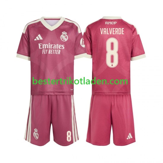 Fußballtrikot Real Madrid Federico Valverde 8 Ausweich Trikot 3rd 2026-2027 Kurzarm für Kinder