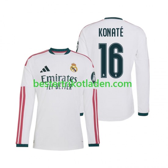 Fußballtrikot Real Madrid Ibrahima Konate 16 Heim Trikot Home 2026-2027 Langarm für Herren