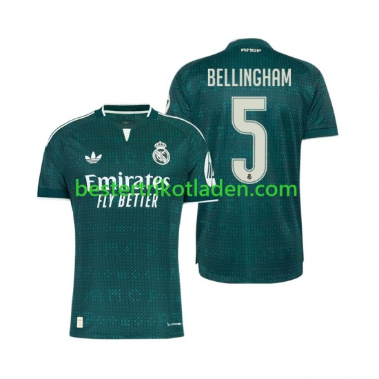 Fußballtrikot Real Madrid Jude Bellingham 5 Auswärts Trikot Away 2026-2027 Kurzarm für Herren