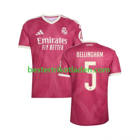 Fußballtrikot Real Madrid Jude Bellingham 5 Ausweich Trikot 3rd 2026-2027 Kurzarm für Herren
