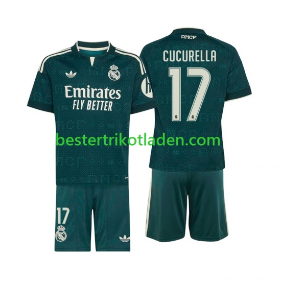 Fußballtrikot Real Madrid Marc Cucurella 17 Auswärts Trikot Away 2026-2027 Kurzarm für Kinder