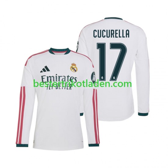Fußballtrikot Real Madrid Marc Cucurella 17 Heim Trikot Home 2026-2027 Langarm für Herren